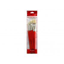 Set De 5 Pinceaux Soie De Porc - Oz International