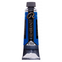 Peinture À L'Huile Rembrandt En Tube De 40 Ml - Royal Talens - Extra-fine - Bleu De Cobalt Clair