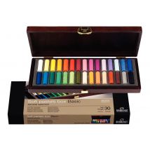 Rembrandt General Selection Basic Set 300h30.5 - Crayon De Cire - Pastel Doux - Assortiment De Couleurs Pastel (pack De 30) - Royal Talens