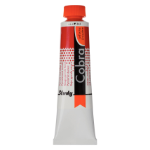 Tube 40 Ml De Peinture À L'Huile Royal Talens - Cobra Study - Rouge Pyrrole Foncé - Étude