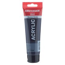Tube 120 Ml De Peinture Acrylique Amsterdam Standard Series - Gris De Payne 708 - Semi-transparent