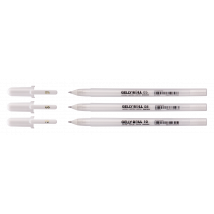 Set De 3 Crayons Gel Gelly Roll Blanc - 0,3 Mm/0,4mm/0,5mm - Royal Talens