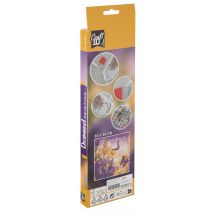 Broderie Diamant Craft Id - Fleurs - 30 X 30 Cm