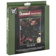 Broderie Diamant Craft Id - Fleurs - 20 X 20 Cm