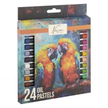 Lot De 24 Pastels À Huile - Nassau Fine Art