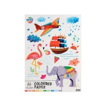 Bloc De Papier Créatif Craft Id - Couleurs Assorties - 50 Feuilles - A4 - 110 G/m² Scrapbooking