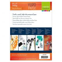 Bloc De Papier Vaessen Creative - Yupo - 5 Feuilles - A4 21 X 29,7 Cm - 300 G/m² Scrapbooking