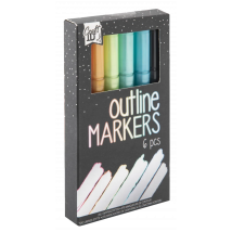 Lot De 6 Marqueurs De Contour Craft Id Scrapbooking