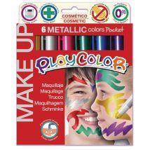 6 Sticks De Maquillage Playcolor - Pocket Metallic - Playcolor