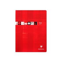1 Cahier De Travaux Pratiques - 24 X 32 Cm - 120 Pages Grands Carreaux - Coloris Assortis - Clairefontaine