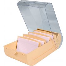 Learning Box Bunnybox - Boîte De Rangement Pour Fiche Bristol Format A7 - Corail - Exacompta