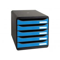 Bloc De Classement A4 + - 5 Tiroirs - Clean'safe - Ps Antimicrobien - Exacompta - Bleu