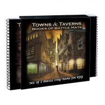 Pack De 2 Livres Towns & Taverns - Bokk Of Battle Mats - Loke Battle Mats
