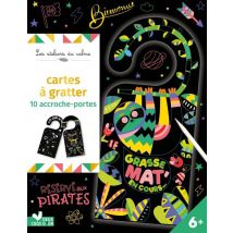 Cartes À Gratter - 10 Accroche-portes - Pochette Avec Accessoires