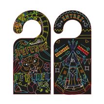 Cartes À Gratter - 10 Accroche-portes - Pochette Avec Accessoires