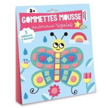 Gommettes Mousse - Animaux Rigolos - Pochette Avec Accessoires