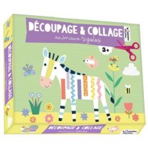 Découpage Et Collage Animaux Rigolos - Coffret Avec Accessoires