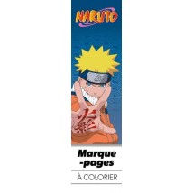 Marque-pages À Colorier Naruto - Bleu