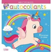 Mes Pt'its Blocs Autocollants - 8 Licornes À Créer