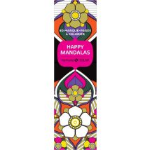 Marque Page Happy Mandalas - 60 Marque-pages À Colorier