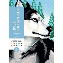 Art-thérapie ; Coloriages Mystères : Hiver Enchanteur