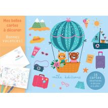 Mes Belles Cartes À Décorer - Bonnes Vacances !