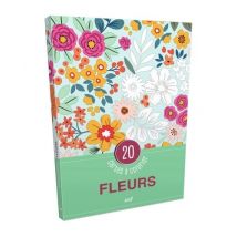 20 Cartes À Colorier - Fleurs - Merci les livres