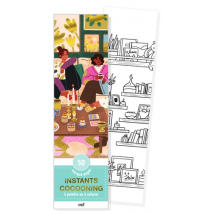 50 Marque-pages - Instant Cocooning - À Peindre Ou Colorier - Merci les livres