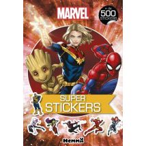 Marvel - Super Stickers (groot - Captain Marvel - Spider-man) - + De 500 Stickers