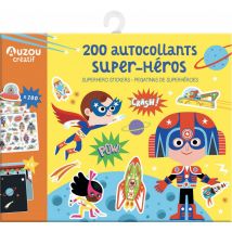 200 Autocollants Super-heros Scrapbooking