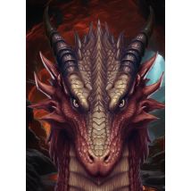 Carnet - 13 X 18 X 0.7 Cm - Dragon - 96 Pages Lignées Et Unies