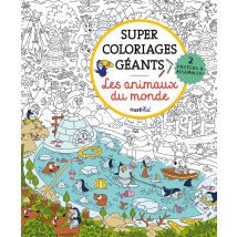 Super Coloriages Géants - Les Animaux Du Monde