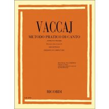 Nicola Vaccai : Metodo Pratico Di Canto - Soprano Or Tenor Voice - Recueil + Cd