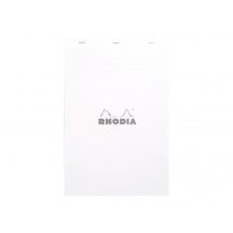 Bloc-notes - 21 X 31.5 Cm - Rhodia - 160 Pages Petits Carreaux - Blanc