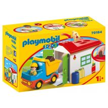 Ouvrier Avec Camion Et Garage - Playmobil Playmobil 1.2.3 - 70184 - Playmobil 1 2 3