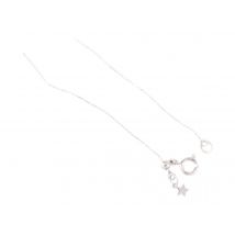 Collier Court Argent Créalia - 50 Cm