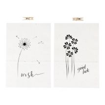 Rayher Wünsche - Sachet Cadeau - Blanc - Pack De 2