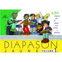 Diapason Jaune - Volume 1 - 230 Chants Pour Les Enfants Avec Accords Et Partitions