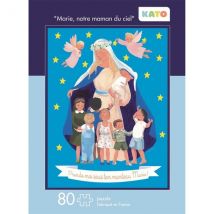 Puzzle Kato marie Notre Maman Du Ciel : Puzzle De 80 Pièces ,dimensions 32.6x24.6 Cm