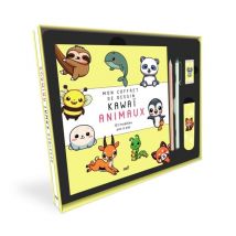 Mon Coffret De Dessin Kawaï - Animaux : Un Livre Pour Apprendre À Dessiner 101 Personnages Et Tout Le Matériel Inclus - Merci les livres