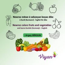 Newroz Mêwe Û Sebzeyan Boyax Dike Û Kurdî (kurmancî) - Nedirlandî Fêr Dibe : Newroz Colors Fruits And Vegetables And Learns Kurdish (kurmanji) -