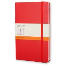Carnet Ligne - Format De Poche - Couverture Rigide Rouge - Moleskine