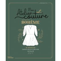 Mon Atelier Couture Inspiration Boheme : 12 Modèles 1 Feuille De Patrons À Taille Réelle Du 36 Au 48