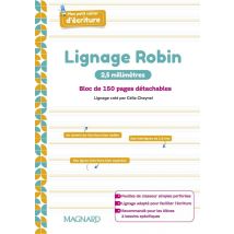 Mon Petit Cahier D'Écriture (2024) - Bloc Feuilles Lignage Robin 2,5 Mm : Bloc De 150 Pages Détachables