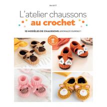 L'Atelier Chaussons Au Crochet : 10 Modèles De Chaussons Animaux Kawaii !