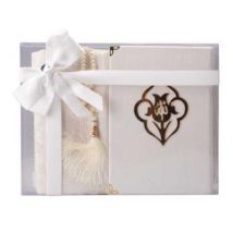 Moyen Coffret Blanc : Coran/tapis/tasbih
