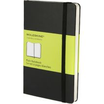 Carnet Blanc - Format De Poche - Couverture Rigide Noire - Moleskine