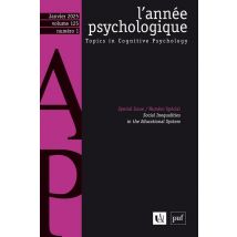 Revue L'Année Psychologique N.125 : Social Inequalities In The Educational System (édition 2025)