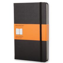 Carnet Ligne - Grand Format - Couverture Rigide Noire - Moleskine