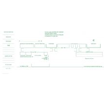 Carnet A Souche traites Normalisees 10,1x21cm - 50 Feuillets